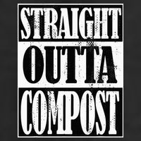 Straight Outta Compost Funny Garden Homestead Composting Adult Drive Performance Visor