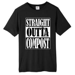 Straight Outta Compost Funny Garden Homestead Composting Tall Fusion ChromaSoft Performance T-Shirt