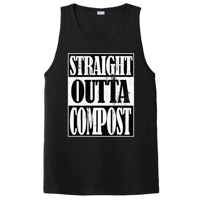 Straight Outta Compost Funny Garden Homestead Composting PosiCharge Competitor Tank