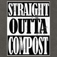 Straight Outta Compost Funny Garden Homestead Composting Cotton Canvas Backpack