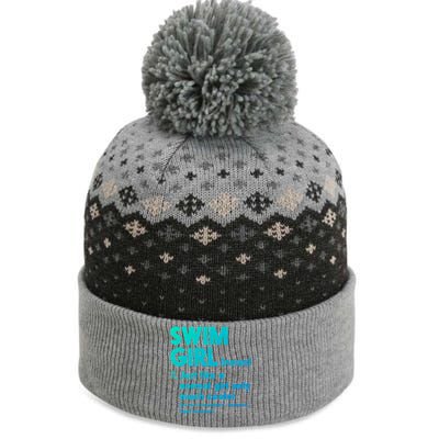 Swim Only Cooler Definition Swimmers Gift The Baniff Cuffed Pom Beanie