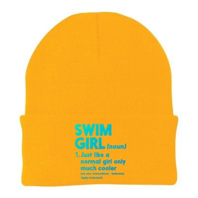 Swim Only Cooler Definition Swimmers Gift Knit Cap Winter Beanie