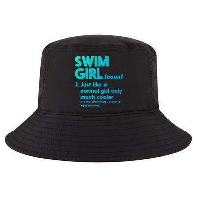 Swim Only Cooler Definition Swimmers Gift Cool Comfort Performance Bucket Hat