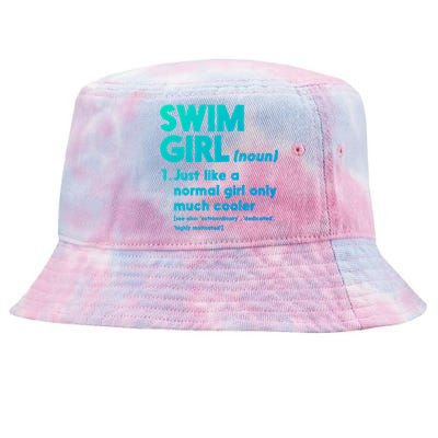 Swim Only Cooler Definition Swimmers Gift Tie-Dyed Bucket Hat