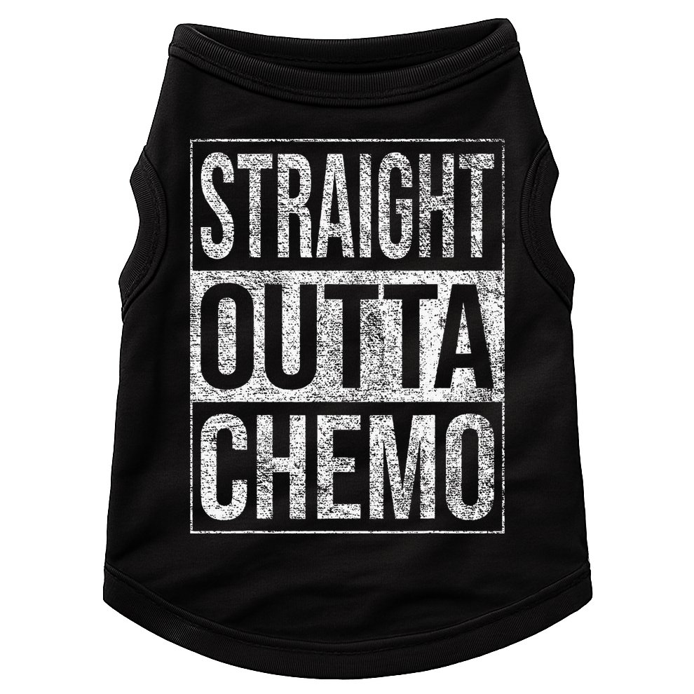 Straight Outta Chemo Chemotherapy Cancer Treatment Doggie Tank