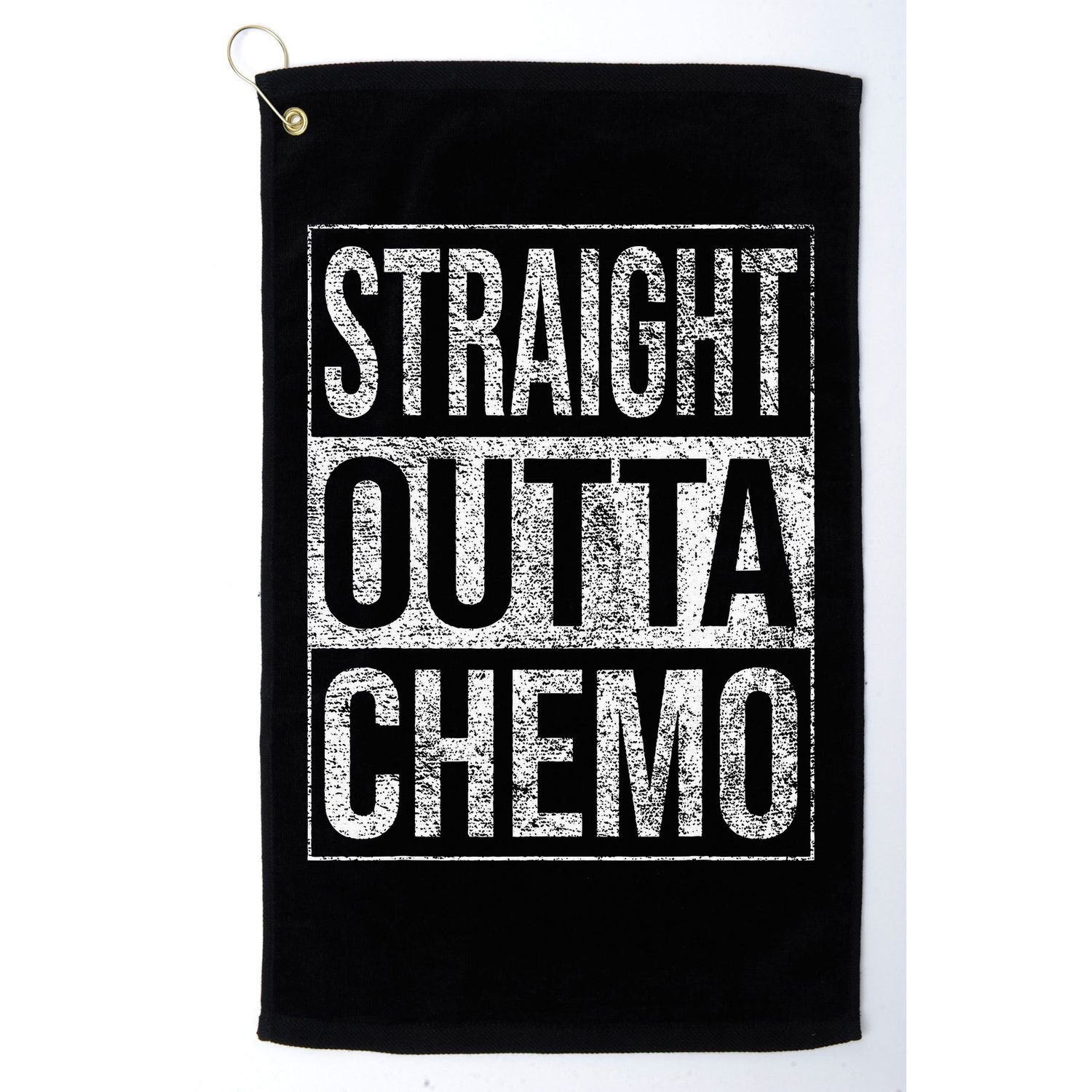 Straight Outta Chemo Chemotherapy Cancer Treatment Golf Towel