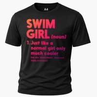 Swim Only Cooler Definition Swimmers Gift Cooling Performance Crew T-Shirt