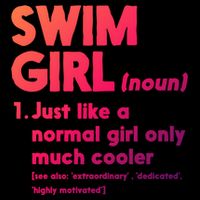 Swim Only Cooler Definition Swimmers Gift Cooling Performance Crew T-Shirt