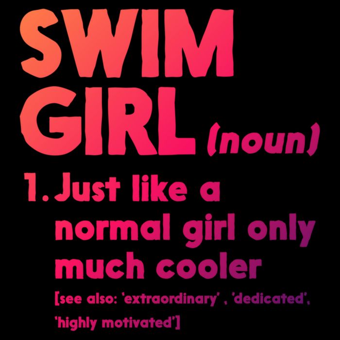 Swim Only Cooler Definition Swimmers Gift Cooling Performance Crew T-Shirt