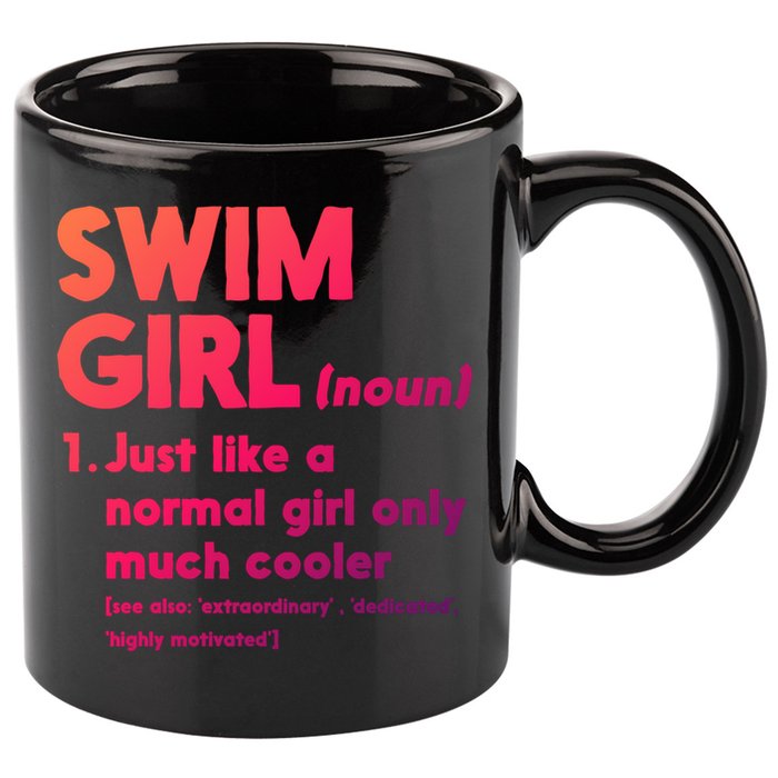 Swim Only Cooler Definition Swimmers Gift 11oz C Handle Ceramic Mug
