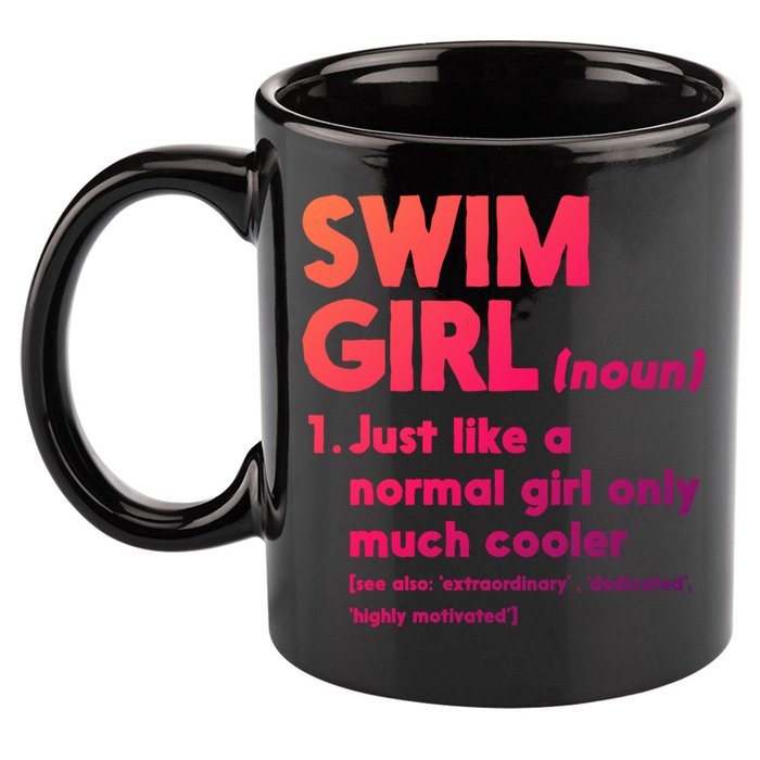 Swim Only Cooler Definition Swimmers Gift 11oz C Handle Ceramic Mug