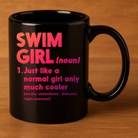 Swim Only Cooler Definition Swimmers Gift 11oz C Handle Ceramic Mug