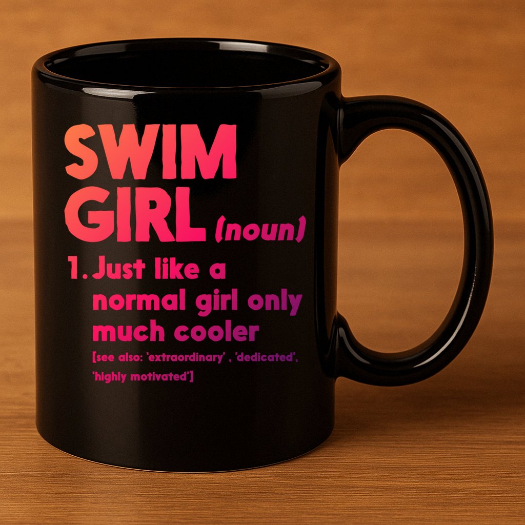 Swim Only Cooler Definition Swimmers Gift 11oz C Handle Ceramic Mug