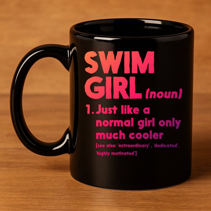 Swim Only Cooler Definition Swimmers Gift 11oz C Handle Ceramic Mug
