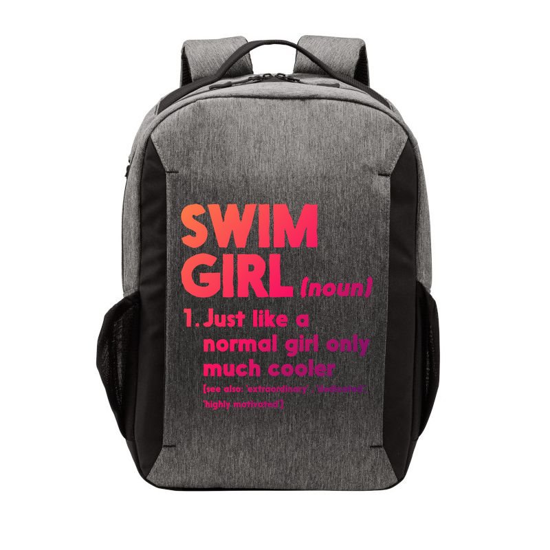 Swim Only Cooler Definition Swimmers Gift Vector Backpack