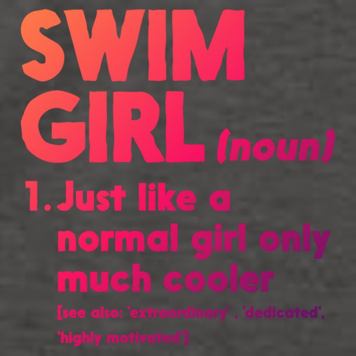 Swim Only Cooler Definition Swimmers Gift Vector Backpack