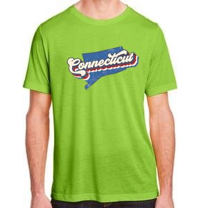 State Of Connecticut Retro Logo Adult ChromaSoft Performance T-Shirt