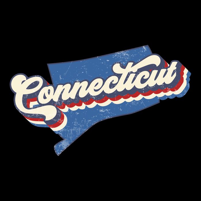 State Of Connecticut Retro Logo Cooling Performance Crew T-Shirt