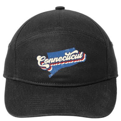 State Of Connecticut Retro Logo 7-Panel Snapback Hat