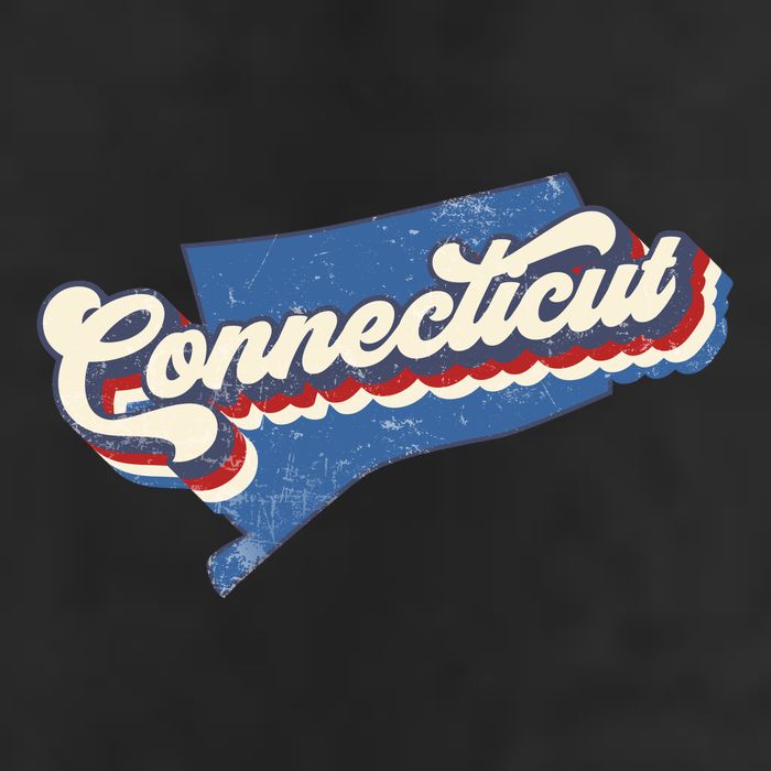 State Of Connecticut Retro Logo Adult Drive Performance Visor