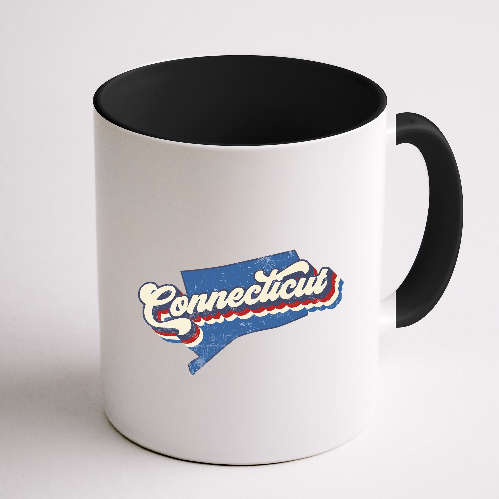 State Of Connecticut Retro Logo Mug