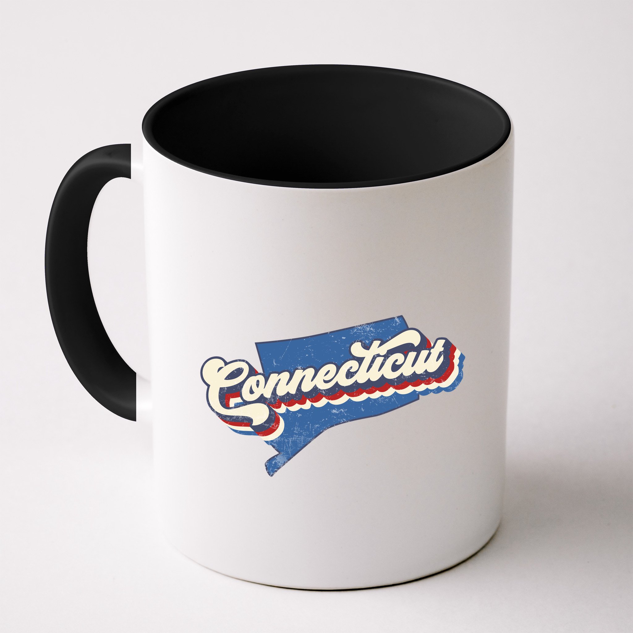 State Of Connecticut Retro Logo Mug