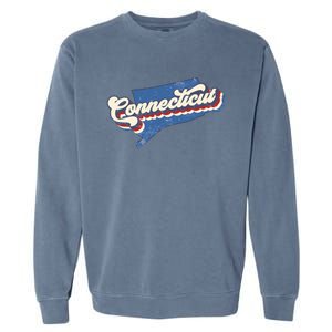 State Of Connecticut Retro Logo Garment-Dyed Sweatshirt