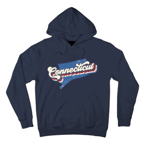 State Of Connecticut Retro Logo Hoodie