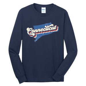 State Of Connecticut Retro Logo Tall Long Sleeve T-Shirt