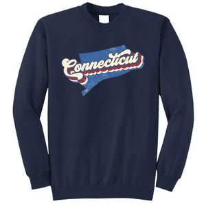 State Of Connecticut Retro Logo Tall Sweatshirt