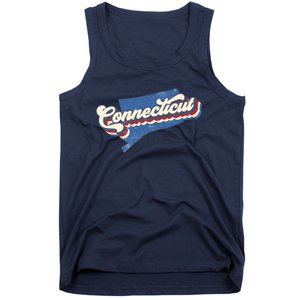 State Of Connecticut Retro Logo Tank Top