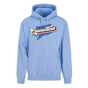 State Of Connecticut Retro Logo Unisex Surf Hoodie