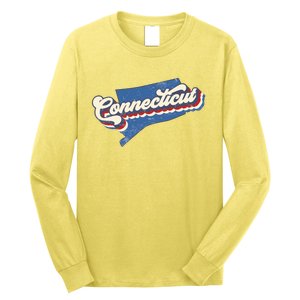 State Of Connecticut Retro Logo Long Sleeve Shirt