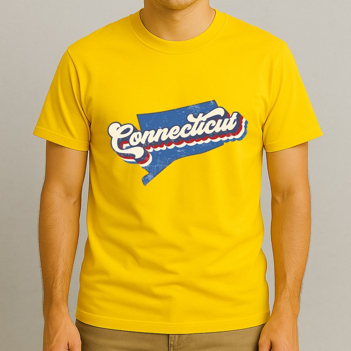 State Of Connecticut Retro Logo T-Shirt