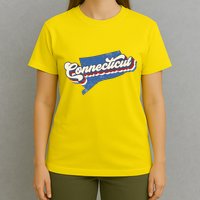State Of Connecticut Retro Logo T-Shirt