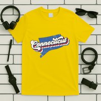 State Of Connecticut Retro Logo T-Shirt