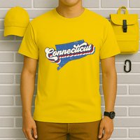 State Of Connecticut Retro Logo T-Shirt