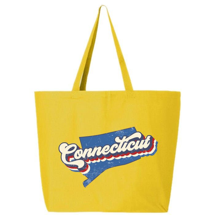 State Of Connecticut Retro Logo 25L Jumbo Tote