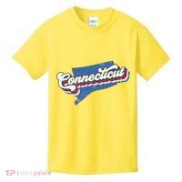 State Of Connecticut Retro Logo Kids T-Shirt