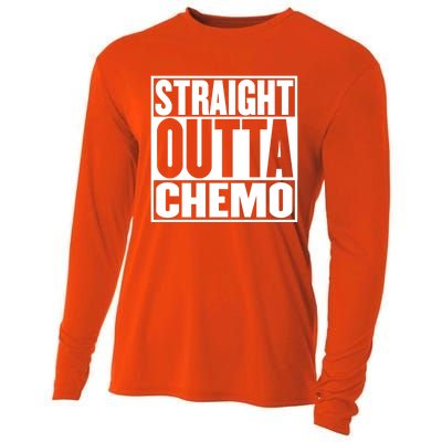 Straight Outta Chemo Gift Fighter Fight Cancer Survivor Great Gift Cooling Performance Long Sleeve Crew