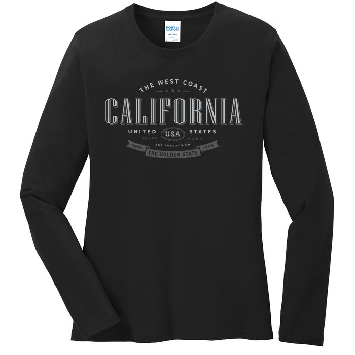 State Of California Ladies Long Sleeve Shirt