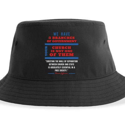 Separation Of Church And State Defend Our Democracy Sustainable Bucket Hat