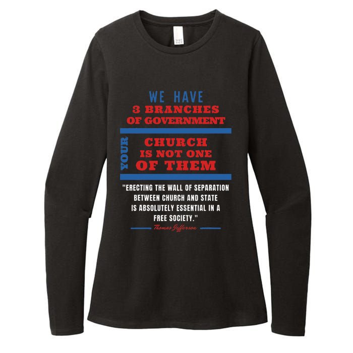 Separation Of Church And State Defend Our Democracy Womens CVC Long Sleeve Shirt