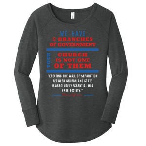 Separation Of Church And State Defend Our Democracy Women's Perfect Tri Tunic Long Sleeve Shirt