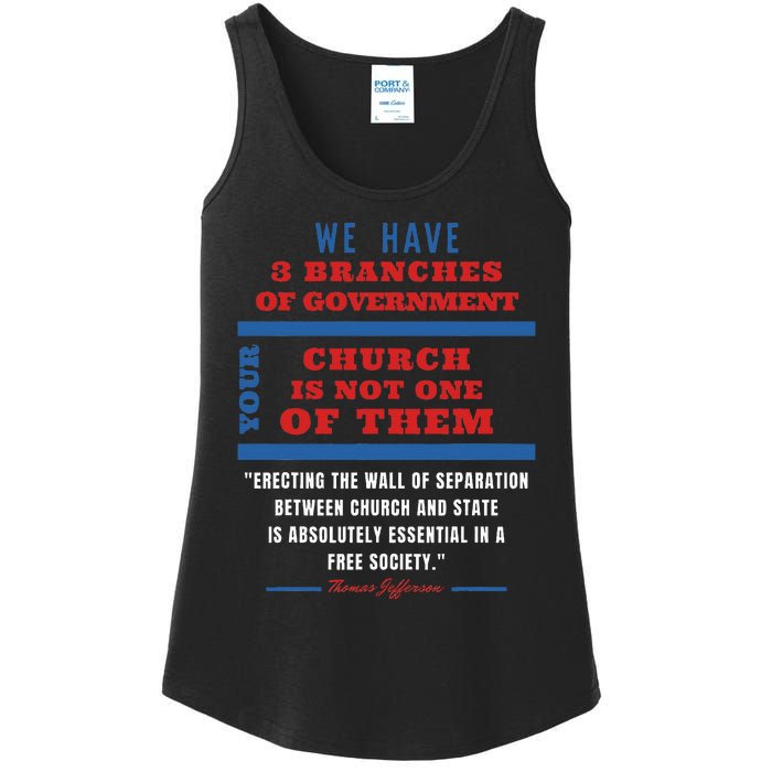 Separation Of Church And State Defend Our Democracy Ladies Essential Tank