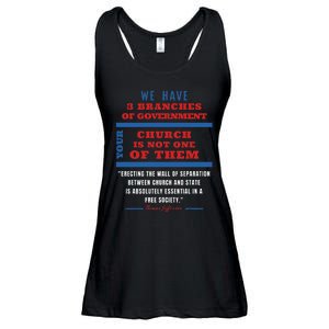 Separation Of Church And State Defend Our Democracy Ladies Essential Flowy Tank