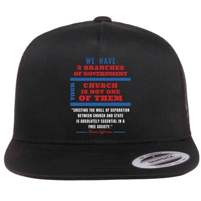 Separation Of Church And State Defend Our Democracy Flatbill Hat