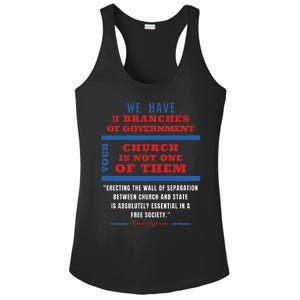 Separation Of Church And State Defend Our Democracy Ladies PosiCharge Competitor Racerback Tank