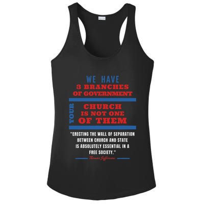 Separation Of Church And State Defend Our Democracy Ladies PosiCharge Competitor Racerback Tank