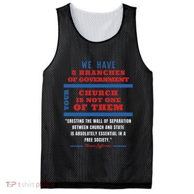 Separation Of Church And State Defend Our Democracy Mesh Reversible Basketball Jersey Tank